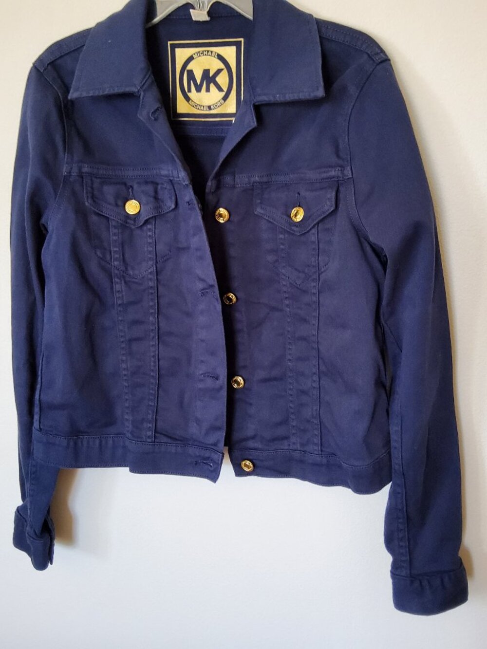 Michael Kors Denim Jacket with gold buttons size S